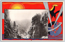 Vintage Postcard~ Mount Kongo~ Rooster, Globe, & Rising Sun~ Osaka, Japan picture