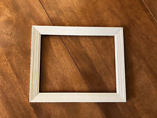 VTG 1950's-60's Off White Wood Picture Frame, Great Lined Detailing; Holds 7 x 9 picture
