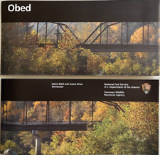 Newest OBED WILD & SCENIC RIVER - TN  NATIONAL PARK SERVICE UNIGRID BROCHURE Map picture