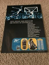 Vintage 1997 SHAWN KEMP REEBOK REIGNMAN II 2 Basketball Shoes Poster Print Ad picture