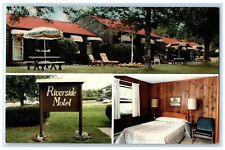 c1950's The Riverside Motel Lewiston New York NY Multiview Vintage Postcard picture