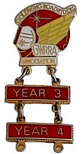 GWRRA (Gold Wing Road Riders Association) 3 & 4 Years Screwback Pin picture