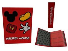 Vintage Walt Disney World Mickey Mouse Red Album Embroidered Sticker Storage picture