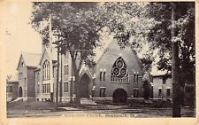 Monmouth IL Illinois Methodist Church Faith Main Street Vtg Postcard B35 picture