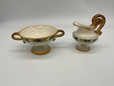Ardalt Italy Majolica Pottery Fruits Band Sugar And Creamer picture