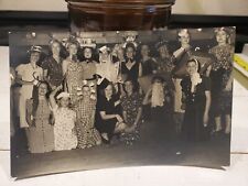 Antique RPPC Halloween Party- Young Women picture