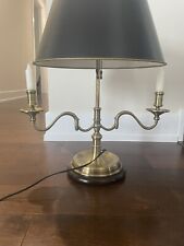 Vintage Wildwood Brass Double Candelabra Bouillotte Lamp picture