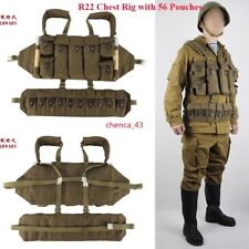Russian Lifchik Tactical Chest Rig Set R22 Body with Hanging 56 Carry Multi Bags picture