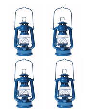 Kerosene Oil Lantern Emergency Hanging Light Lamp - Blue - 8 Inch picture