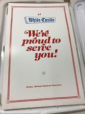 Vint White Castle Restaurant 14”x22” Advertising Poster We’re Proud To Serve You picture