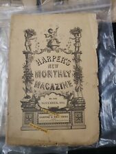 Antique November 1884 Harpers New Monthly Magazine picture