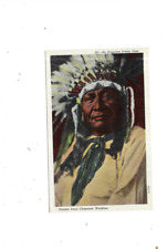 Vintage Postcard An Arapahoe  Indian Chief     Linen picture