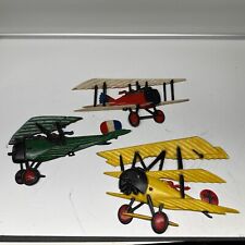 Vintage Homco Cast Metal  Set of 3 1975 Aviation Planes Airplane Wall Art picture