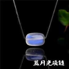 Genuine Natural Blue Moonstone Crystal Round Bead Pendant AAAAA 10*8mm picture