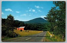 Country Road Woodstock Delhi New York Mountains Street View Vintage UNP Postcard picture