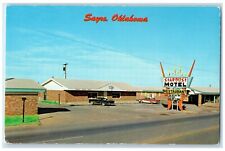 c1960's Stardust Motel Restaurant Roadside Sayre Oklahoma OK Vintage Postcard picture
