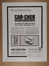 1964 Eprad CAR-CHEK Drive-in Theater Cash Control System vintage trade print Ad picture