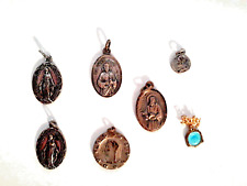 Vintage St Jude Mother Mary & Catholic Medals Charms Pendant from Italy picture