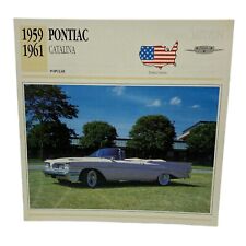Cars of The World - Single Collector Card  1959 1961 Pontiac Catalina picture