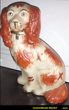 VIictorian Staffordshine Spaniel Dog Figurine Antique & Unique (50% Shipping) picture