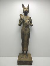 UNIQUE ANCIENT EGYPTIAN ANTIQUES Statue Large Of Goddess Bastet Cat Egypt BC picture