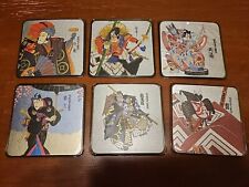 Kabuki Drama Coasters 6 Piece Fukui Asahido Co Kyoto Japan picture