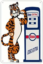 Esso Extra Gasoline Novelty Metal Sign 12