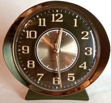 Westclox Big Ben Repeater Green Gold Trim 1950s Mid Century Modern Alarm Clock picture