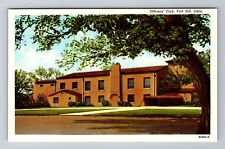 Fort Sill OK-Oklahoma, Officers Club, Antique Vintage Souvenir Postcard picture