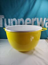 New Tupperware Thatsa Bowl Jumbo 59 Cup Mega Yellow With White Seal New  picture