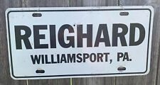 Reighard Dealership License Plate Williamsport, Pennsylvania  picture