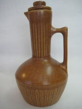 Vintage Monmouth Pottery Pitcher With Lid, Maple Leaf Mark On The Bottom (Rare) picture
