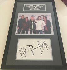 Aerosmith   **FULLY HAND SIGNED**   framed display  ~  AUTOGRAPHED picture