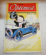 VTG original The Optimist March 1933 CAMPBELL SOUP COMPANY MAGAZINE FDR article picture