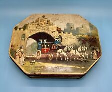 Vintage Thorne's Toffee England English Metal Tin Horse Drawn Carriage picture