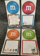 *RARE* NEW/SEALED M&Ms WORLD Magnet & Post-It Notes 2-packs (set of 4) M&M 2007 picture