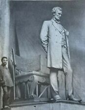 1909 Sculptor Augustus Saint-Gaudens Farragut Statue Adams Monument illustrated picture