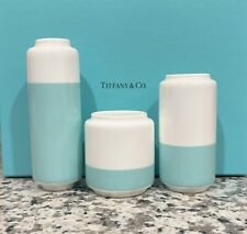 Tiffany & Co. Bone China Porcelain Color Block Mini Vases (boxset) picture