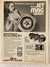 1975 Holly M/T Jet Mag Rims Wheels Print Ad Spoked Elegance Colt Industries picture