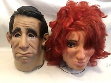 Vintage West Germany Al and Peggy Bundy ￼Masks RARE.  Pre-OWNED picture