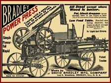 1905 David Bradley Mfg. NEW Metal Sign: Power Press - Bradley, Illinois picture