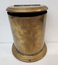 Sarried Canister Container Brass Bookend Antique 7.5 X 7 X 4.25 Inches Unique  picture