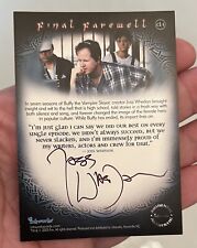 2003 Buffy The Vampire Slayer Inkworks Autograph Final Farewell CL1 Joss Whedon picture