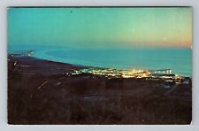 Pismo Beach CA-California, Night Scene Looking South, Vintage Postcard picture