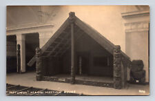 RPPC Hotunui Maori Meeting House War Museum Aukland New Zealand Postcard picture
