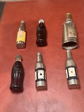 Lot of 6 Bottle lighters Coke, Royal Crown, Aces, Scotch Whiskey NONE FIRE picture