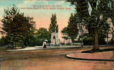 Postcard: Entrance to Back Bay Fens and James Boyle O'Reilly Statue, B picture