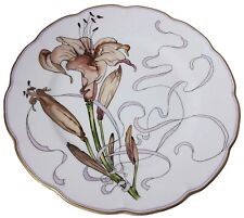 Haviland Limoges Fleurs Et Rubans Lys 10” Plate Limited Edition Lily Design picture