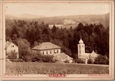 Panoramic View Graz Austria Antique Cabinet Card Photo RARE 1870 picture