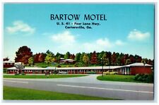 c1950's Bartow Motel & Restaurant Cottage Entrance Cartersville Georgia Postcard picture